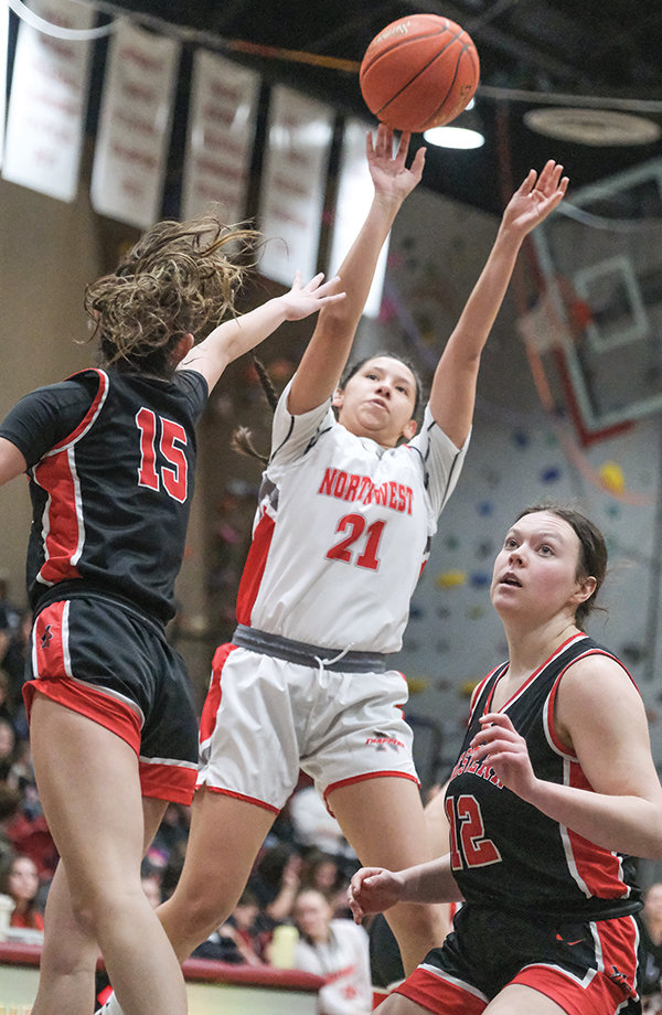 Nayeli Acosta helped lead the Trappers to victory in Riverton, finishing with 22 points, nine assists and seven rebounds in the win.
TRIBUNE PHOTO BY SETH ROMSA